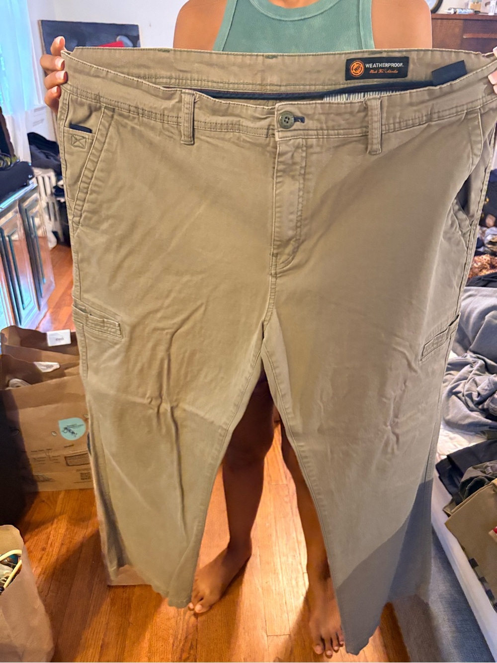 Weatherproof Men’s Olive Green Cargo Pants